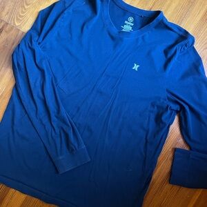 Hurley Men's Navy Blue Long Sleeve Tee